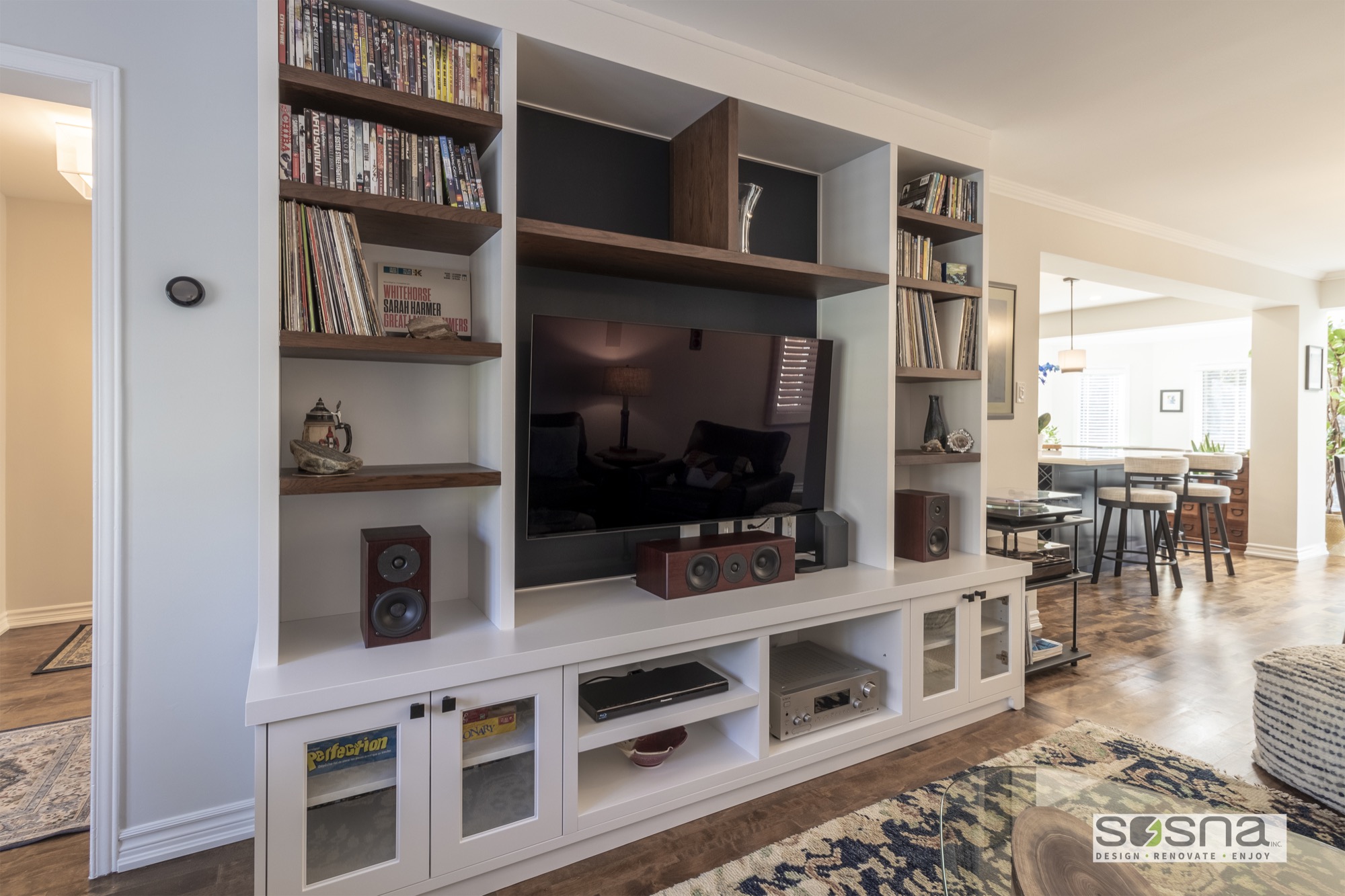 built in wall millwork