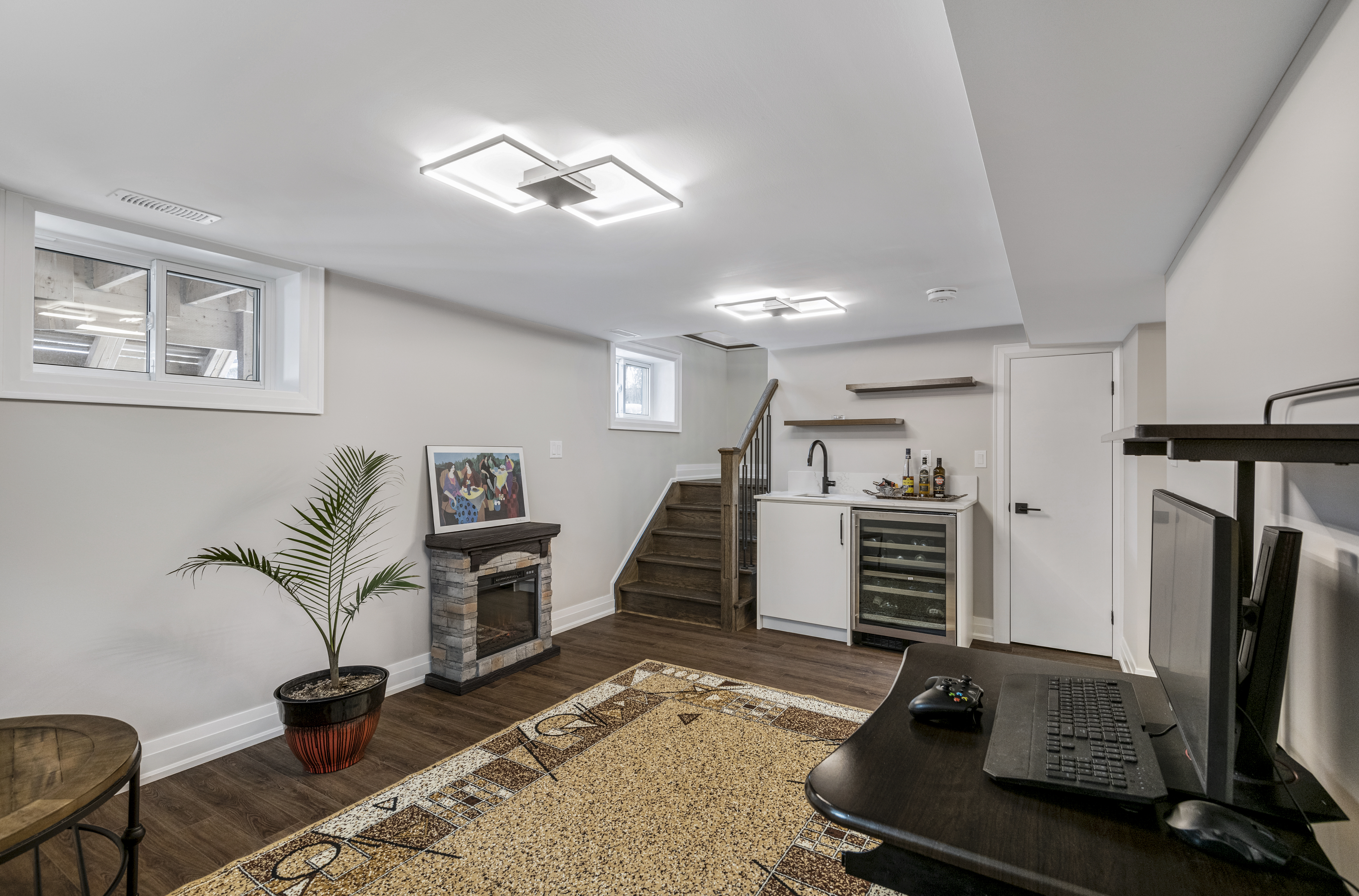 Finished basement