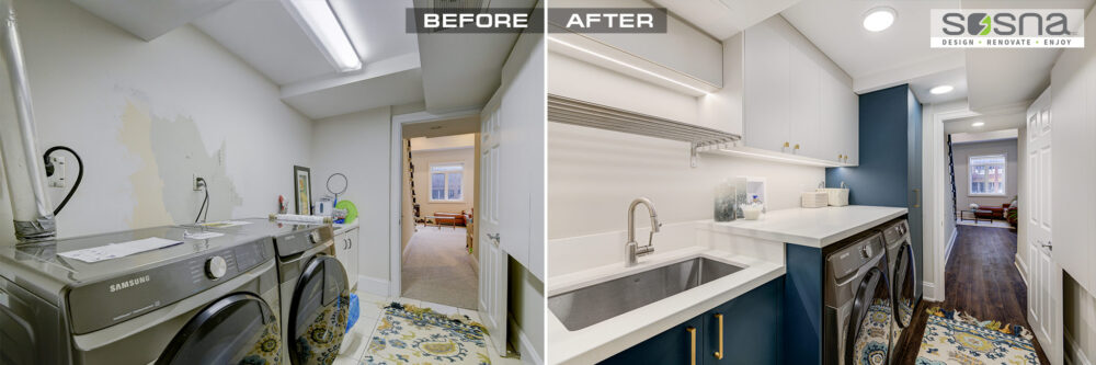 Laundry Room Makeover Before and After