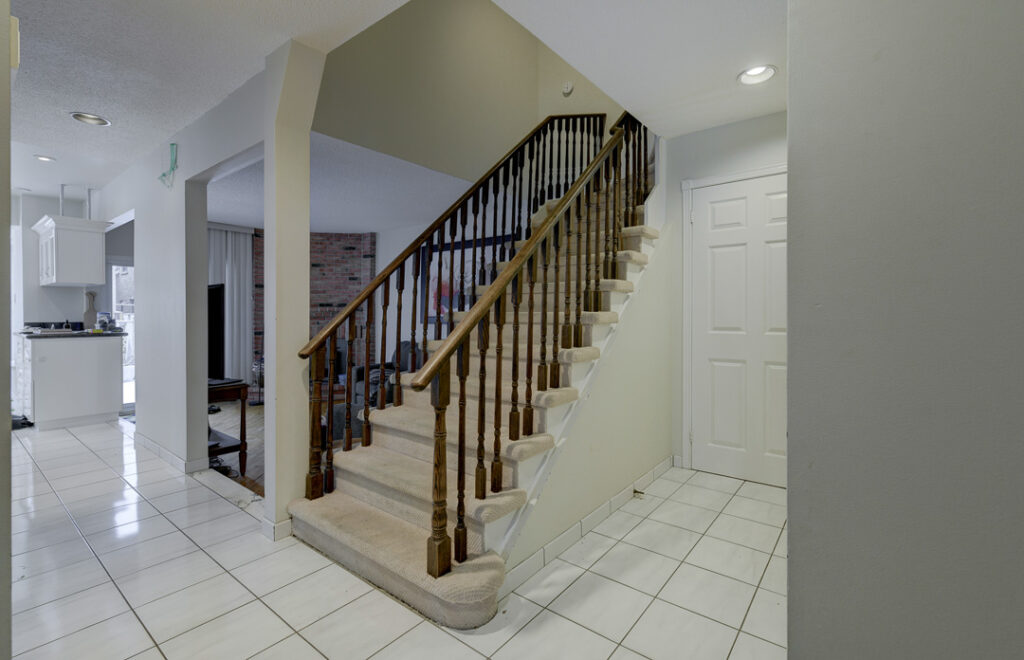 4 dated staircase before renovation