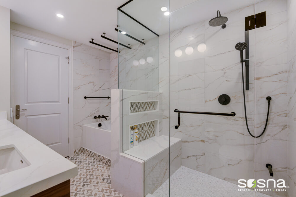 luxurious master bath