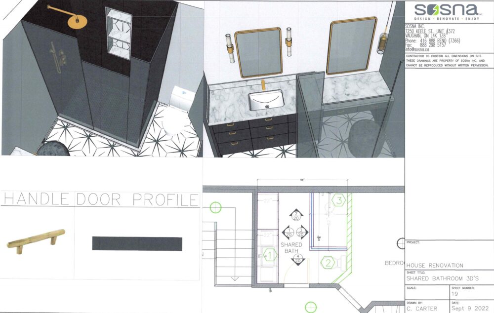 3d drawings bathroom renovation proposal 2