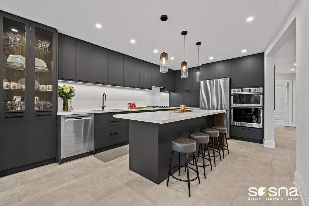 Luxury open concept kitchen renovation