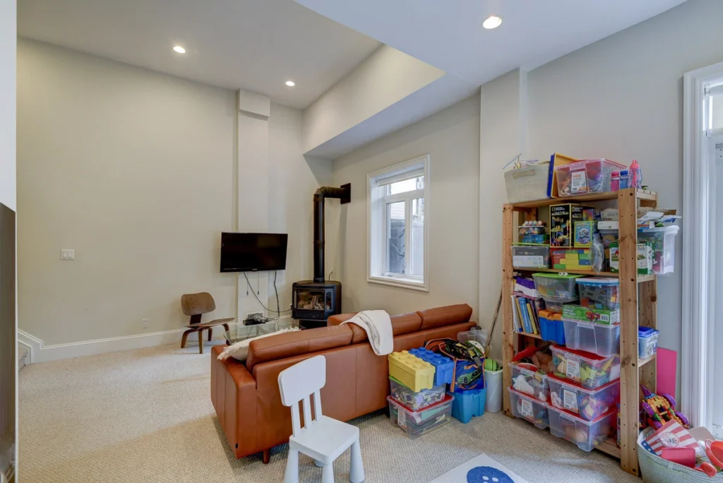 Cluttered Unorganized Basement Before Renovation Non Functional Space