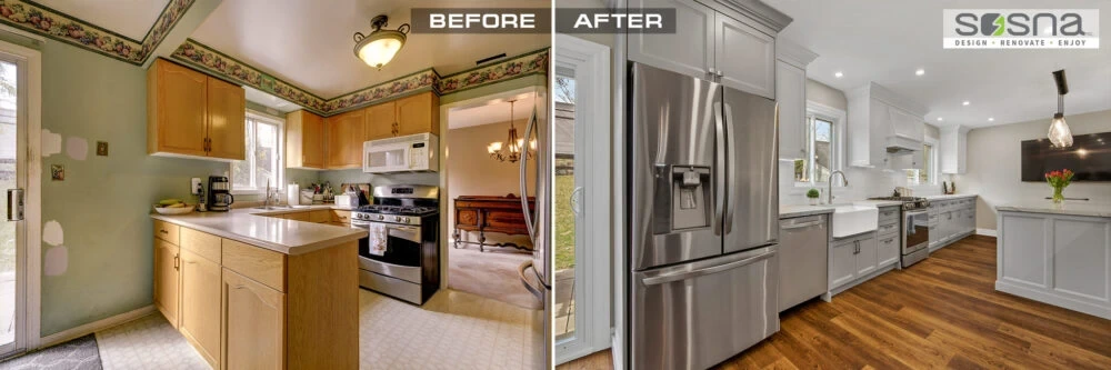 Before & After Open Concept Kitchen Renovation