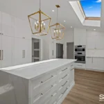 Bright Kitchen Renovation Custom Shaker Cabinets Chantilly Lace