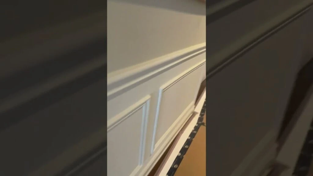 How We Protect Your Home During Renovations Wainscoting Wall Trim Moulding Painted Covered Flooring