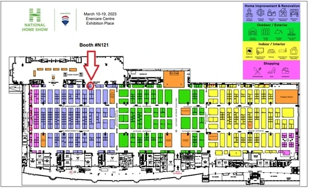 National Home Show Map To Sosna