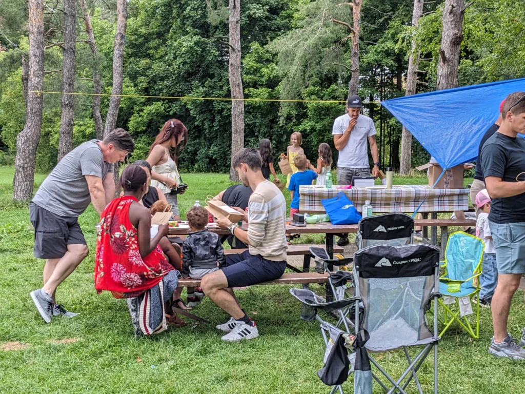 Toronto Construction Crew Having Fun At Picnic GTA