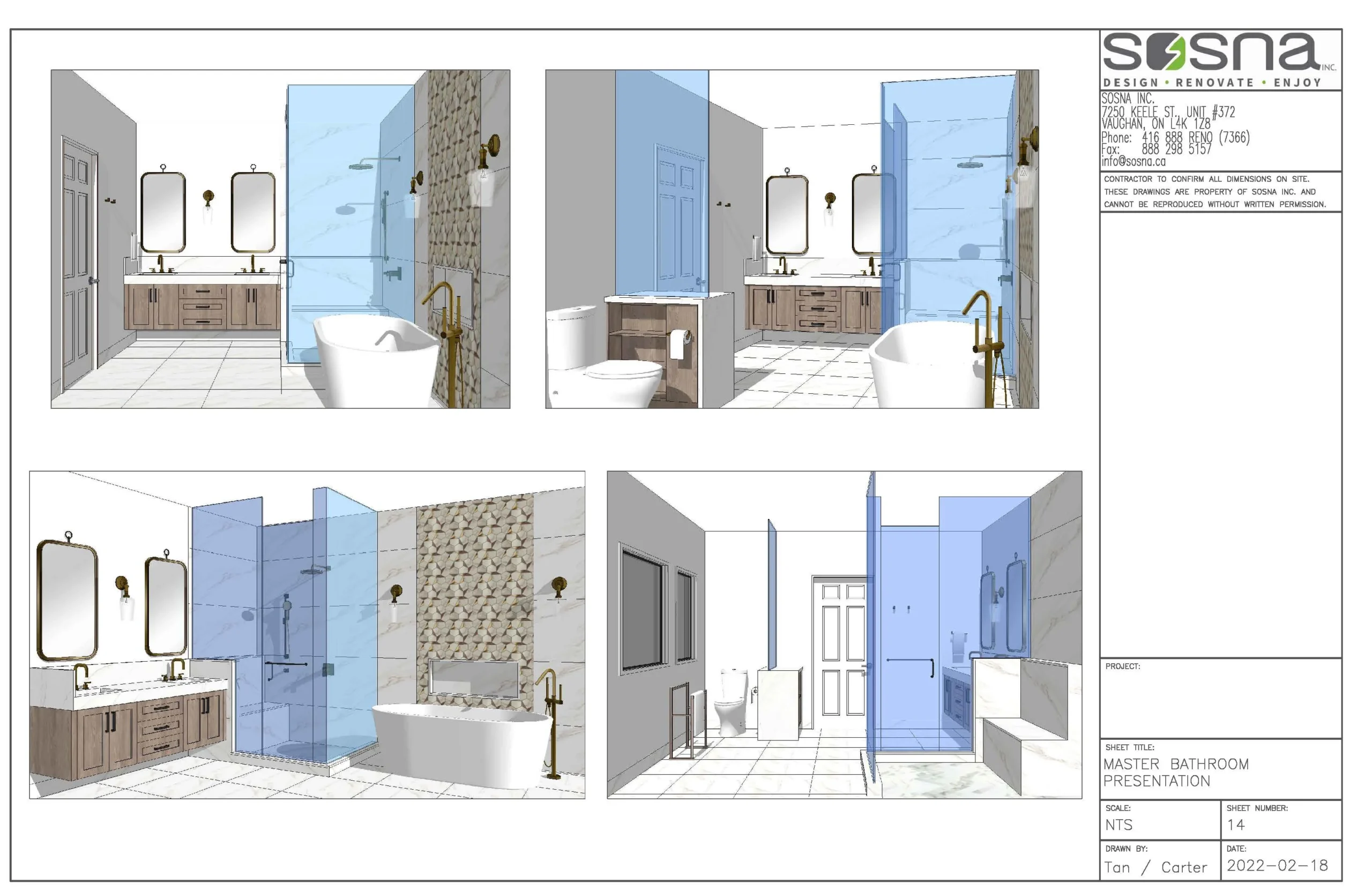 Bathroom and Laundry Room Renovation in Maple Drawings 4