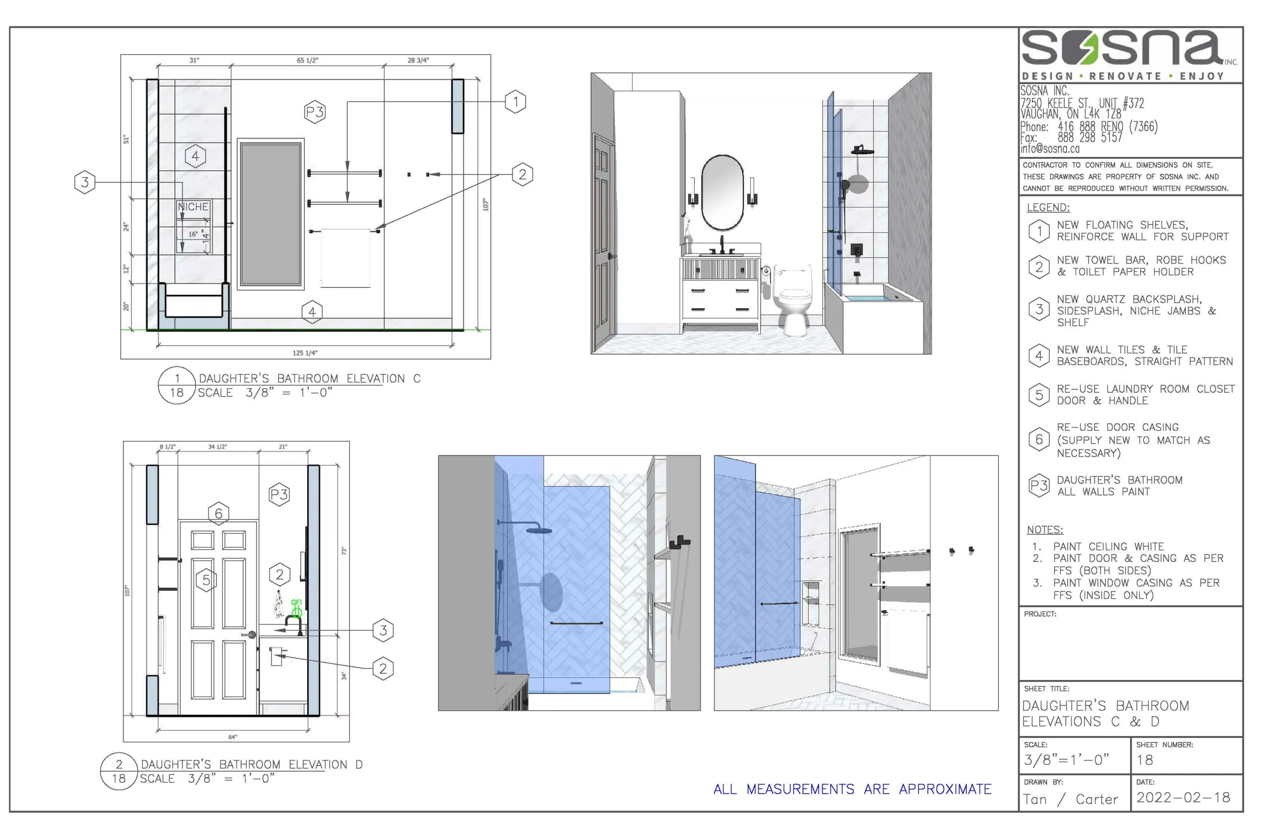 Bathroom and Laundry Room Renovation in Maple Drawings 5