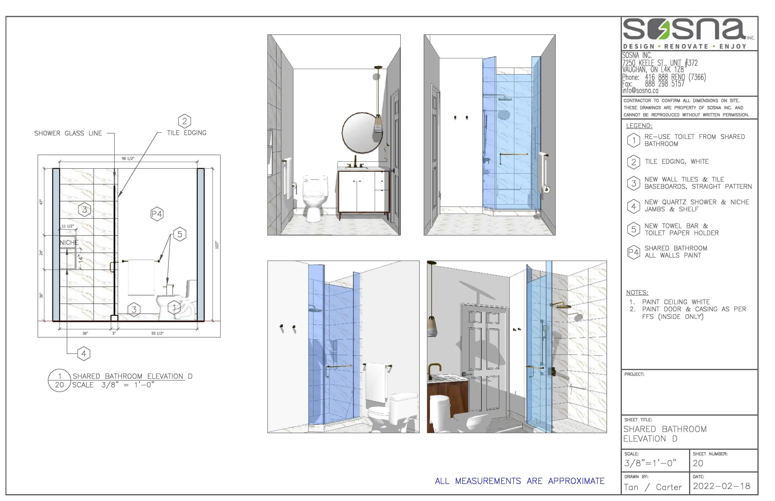 Bathroom and Laundry Room Renovation in Maple Drawings 6