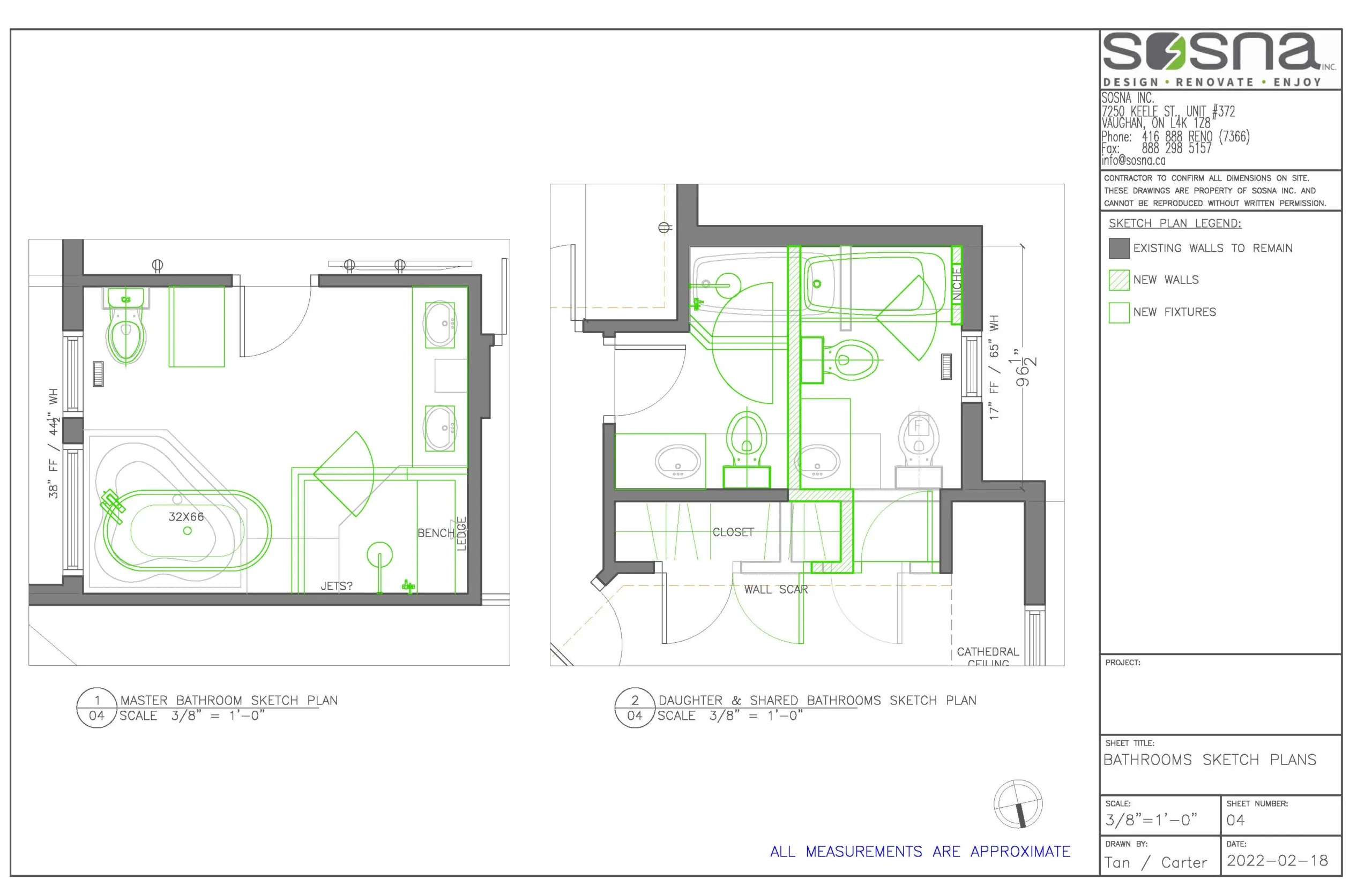 Bathroom and Laundry Room Renovation in Maple Drawings 2