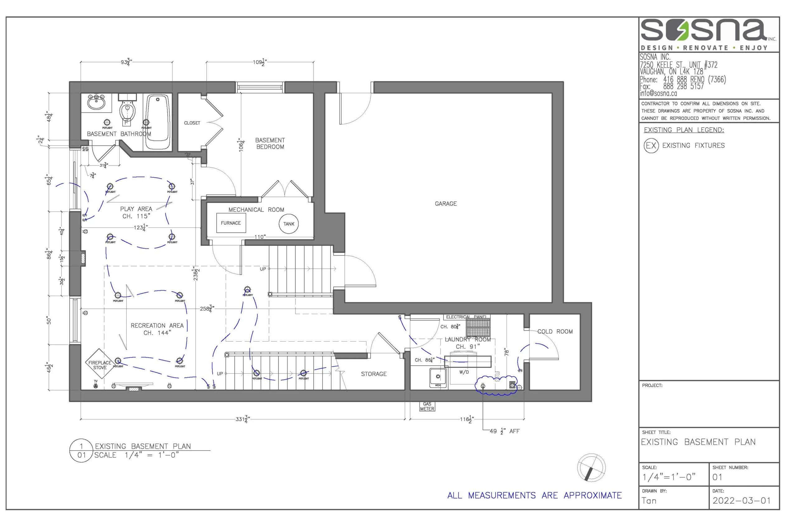 Kitchen Bathroom Basement and Laundry Room Renovation in Toronto Drawings 1 scaled