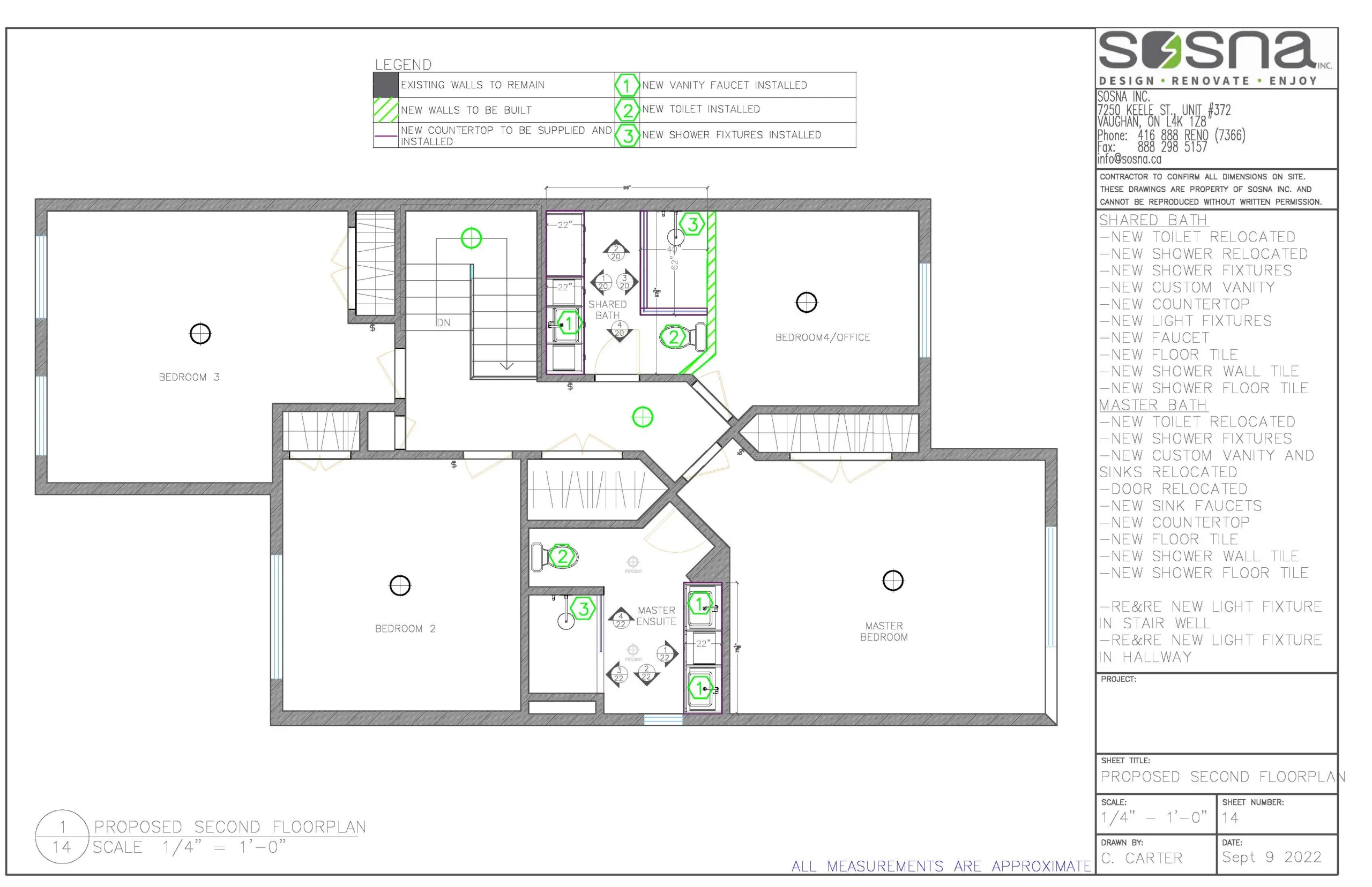 Kitchen Office and Bathroom Remodel in Vaughan Drawings 5