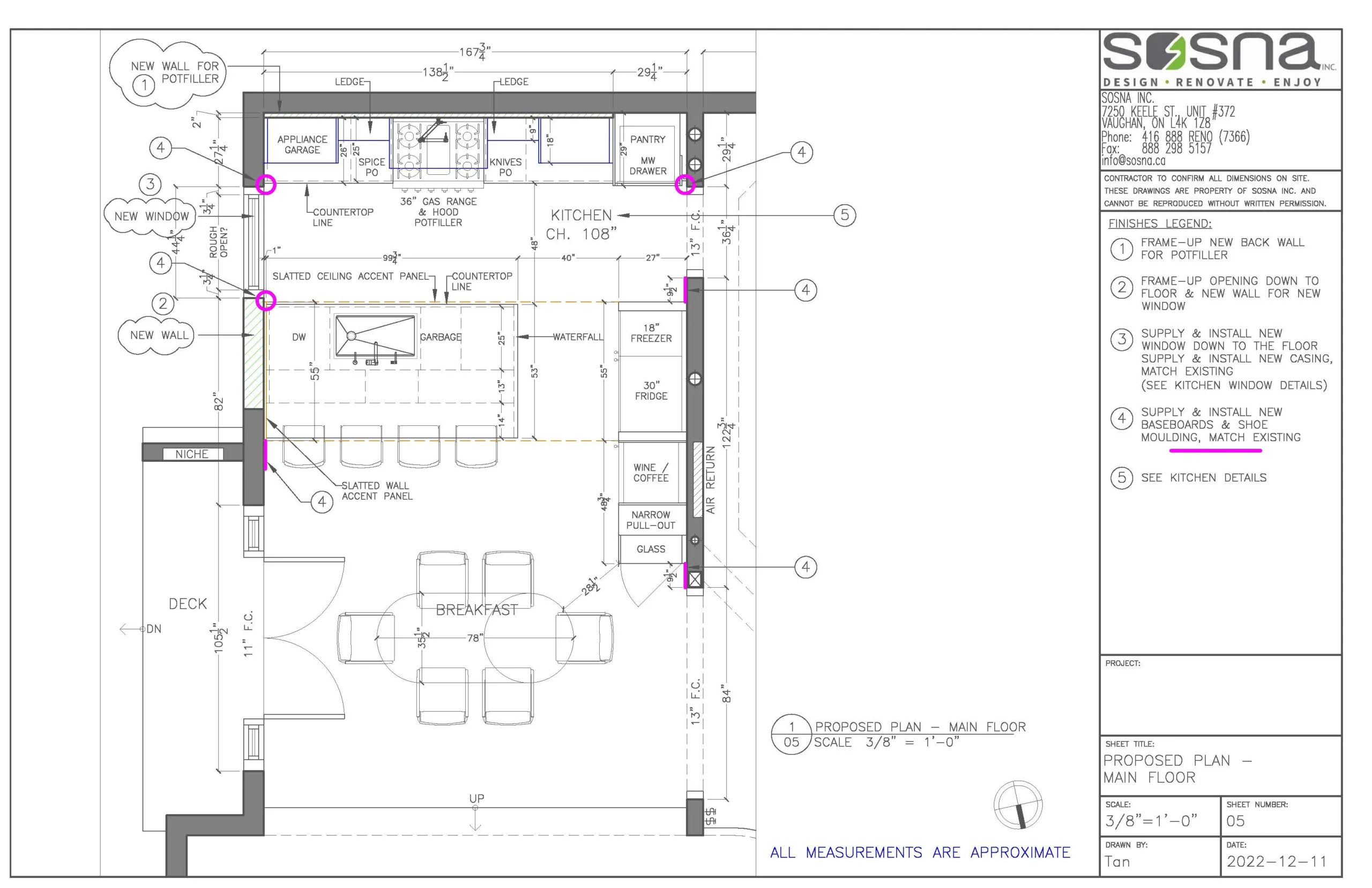 Kitchen Remodel in Maple Drawings 2