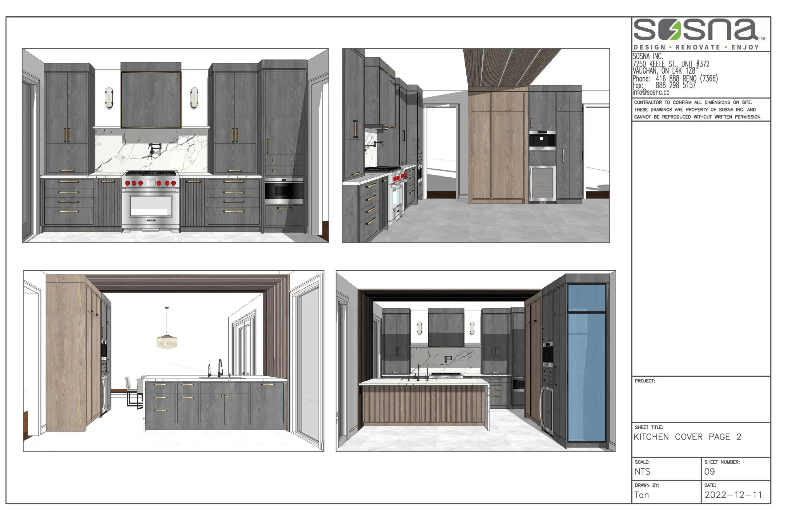 Kitchen Remodel in Maple Drawings 4