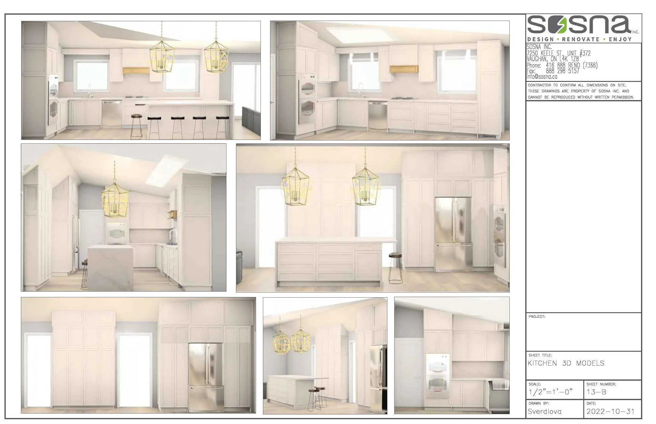 Main Floor And Bathroom Renovation in North York Drawings 3