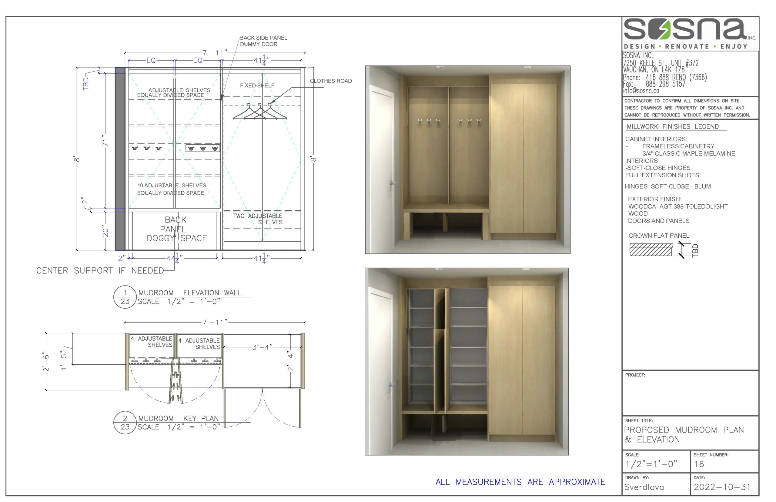 Main Floor And Bathroom Renovation in North York Drawings 4