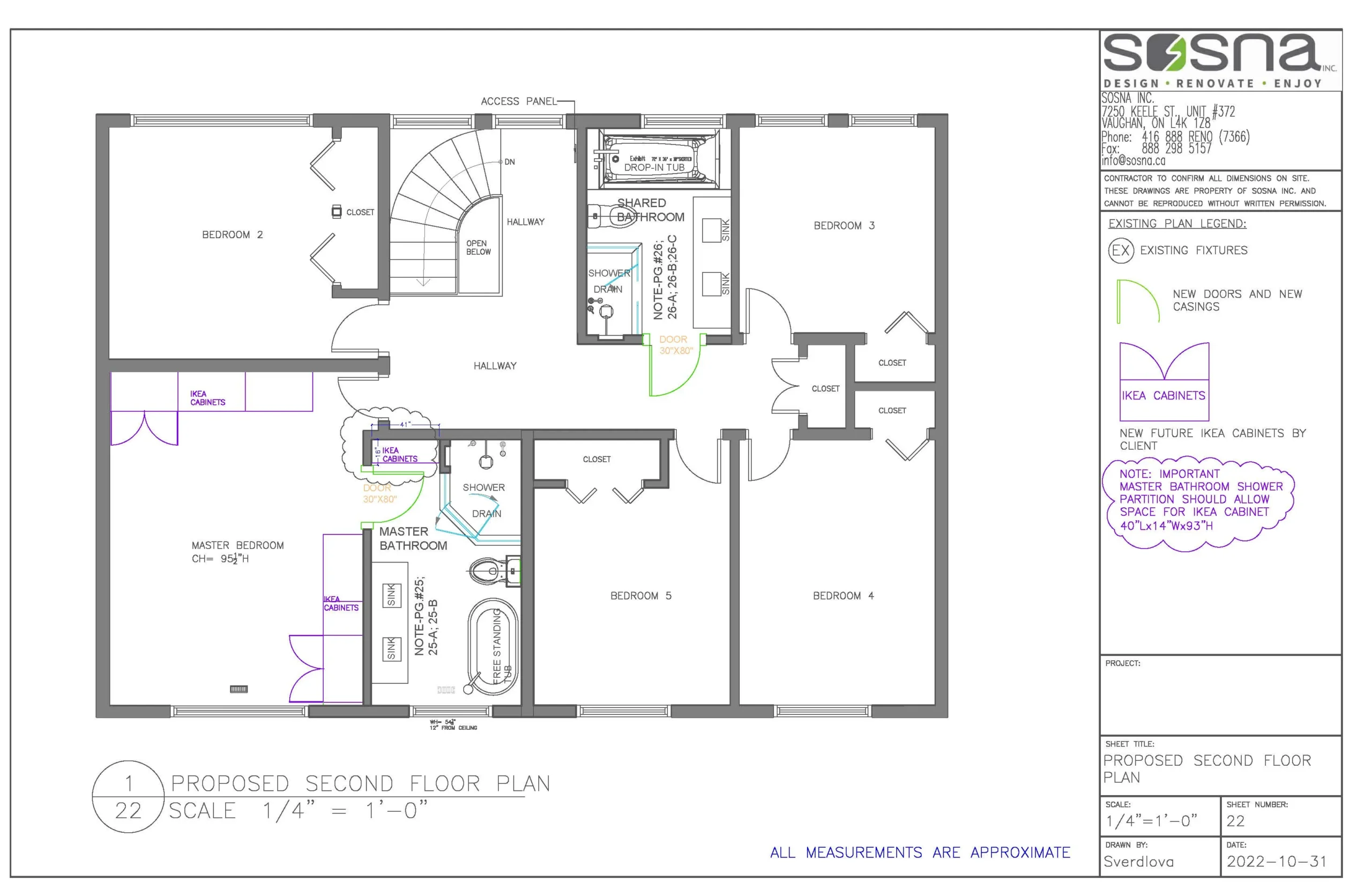 Main Floor And Bathroom Renovation in North York Drawings 6