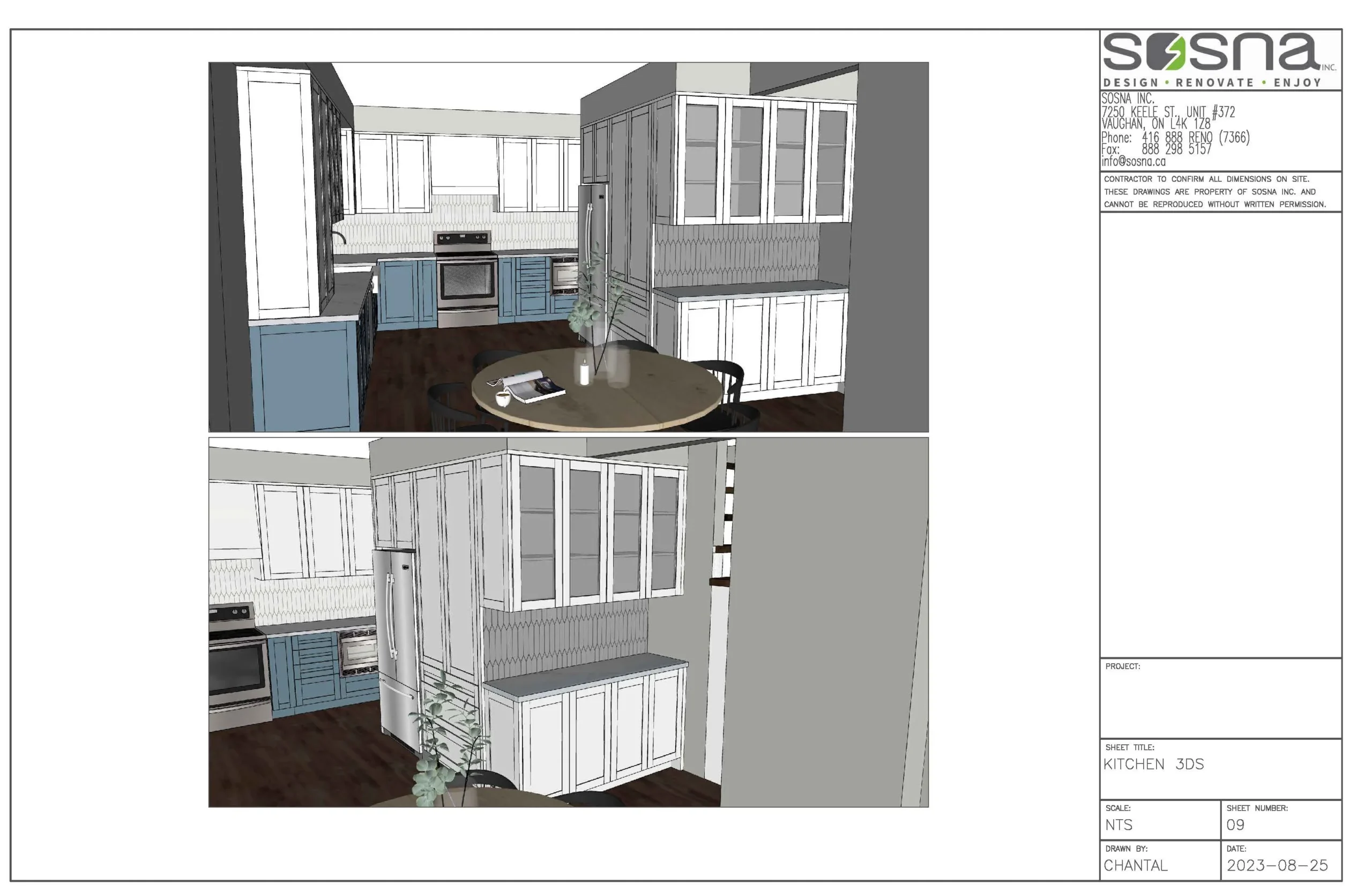 Main Floor And Bedroom Home Renovation In Mississauga Drawings 3