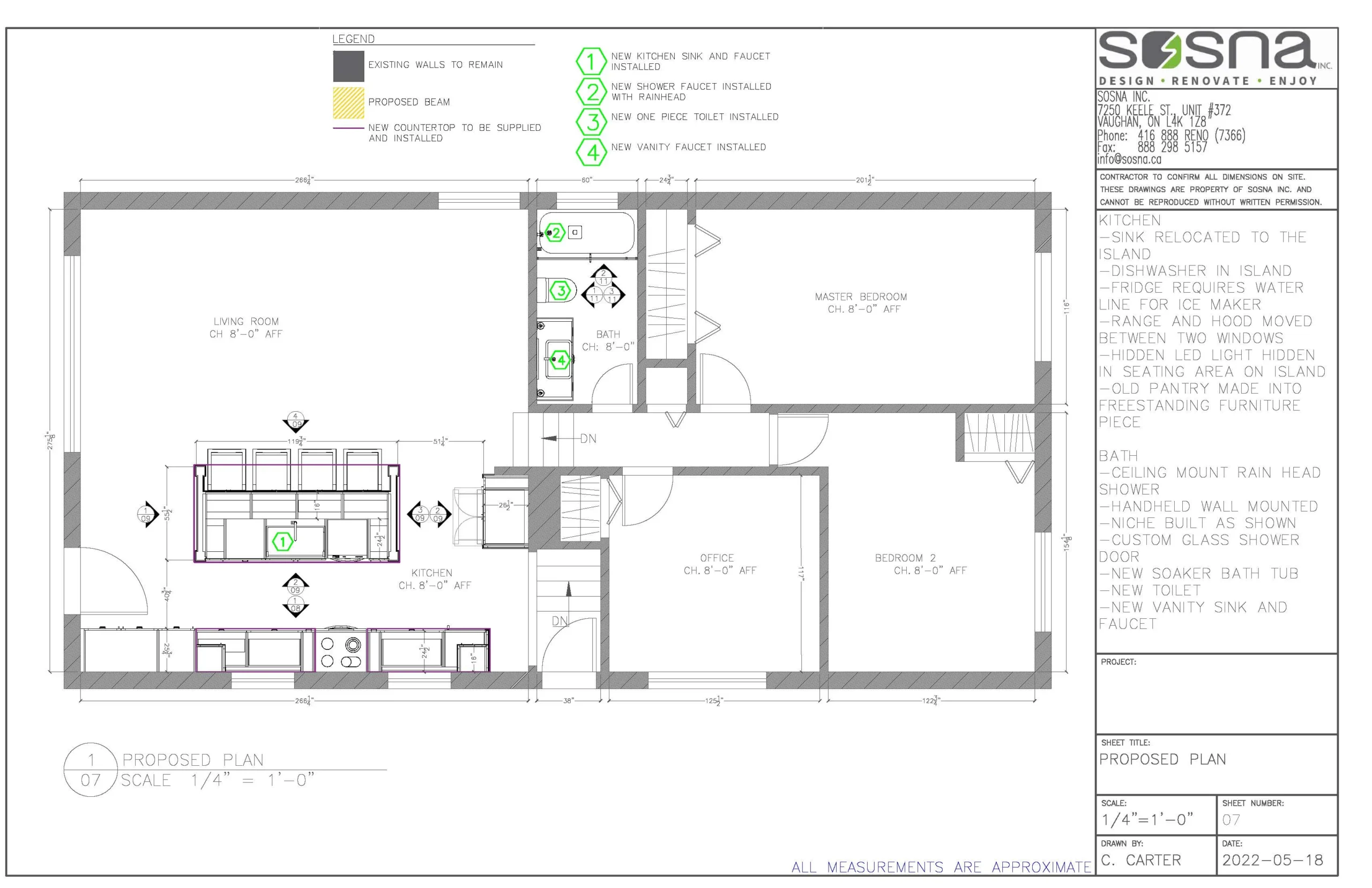 Main Floor Renovation In Scarborough Drawings 2