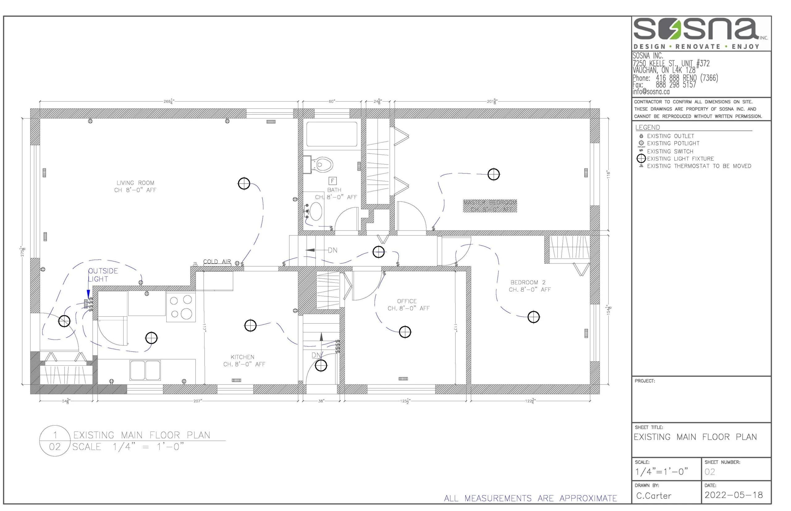 Main Floor Renovation In Scarborough Drawings 3