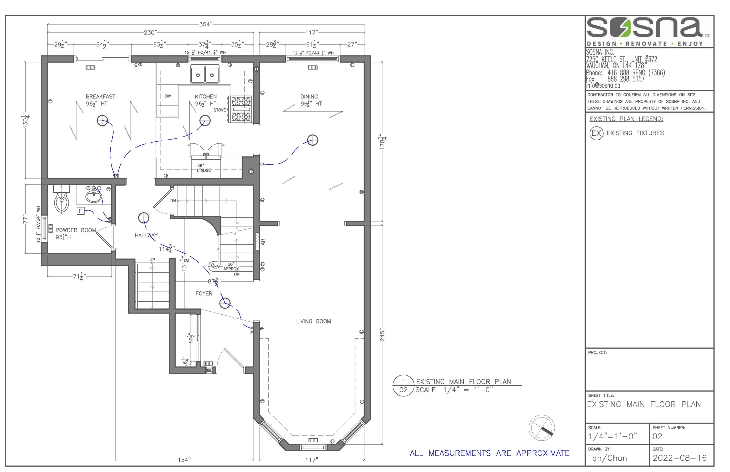 Mississauga Renovation Design Drawings 1