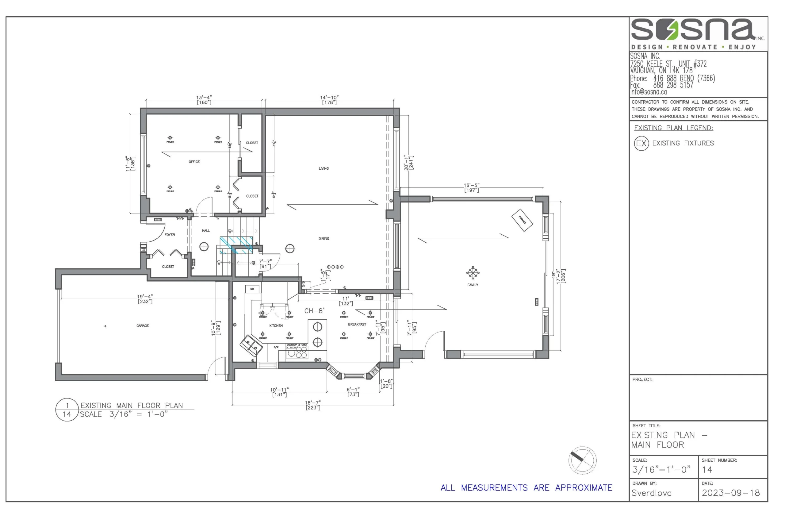 Modern Home Remodel North York Drawings 4