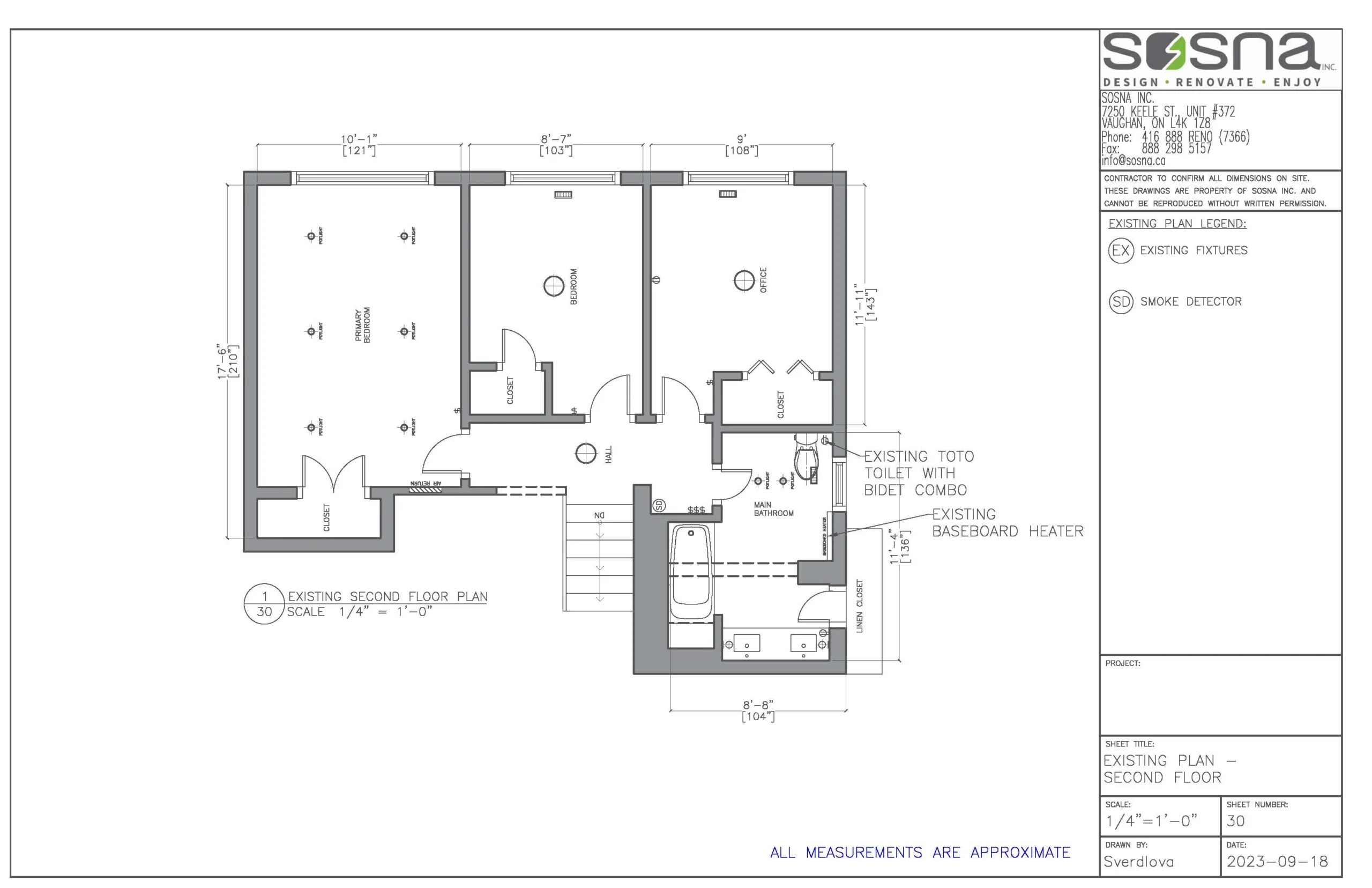 Modern Home Remodel North York Drawings 7