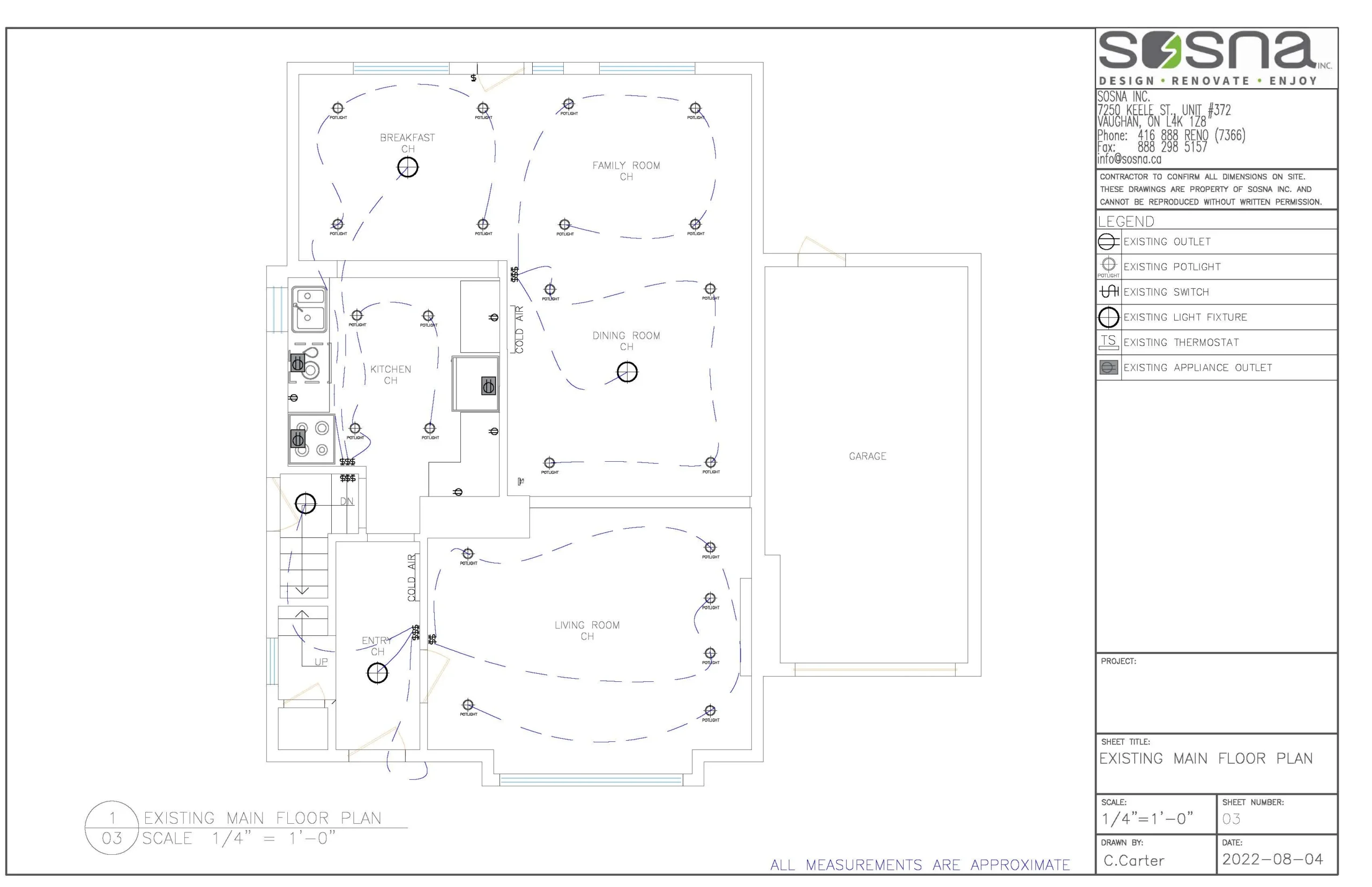 Open Concept Kitchen Renovation In Etobicoke Drawings 1