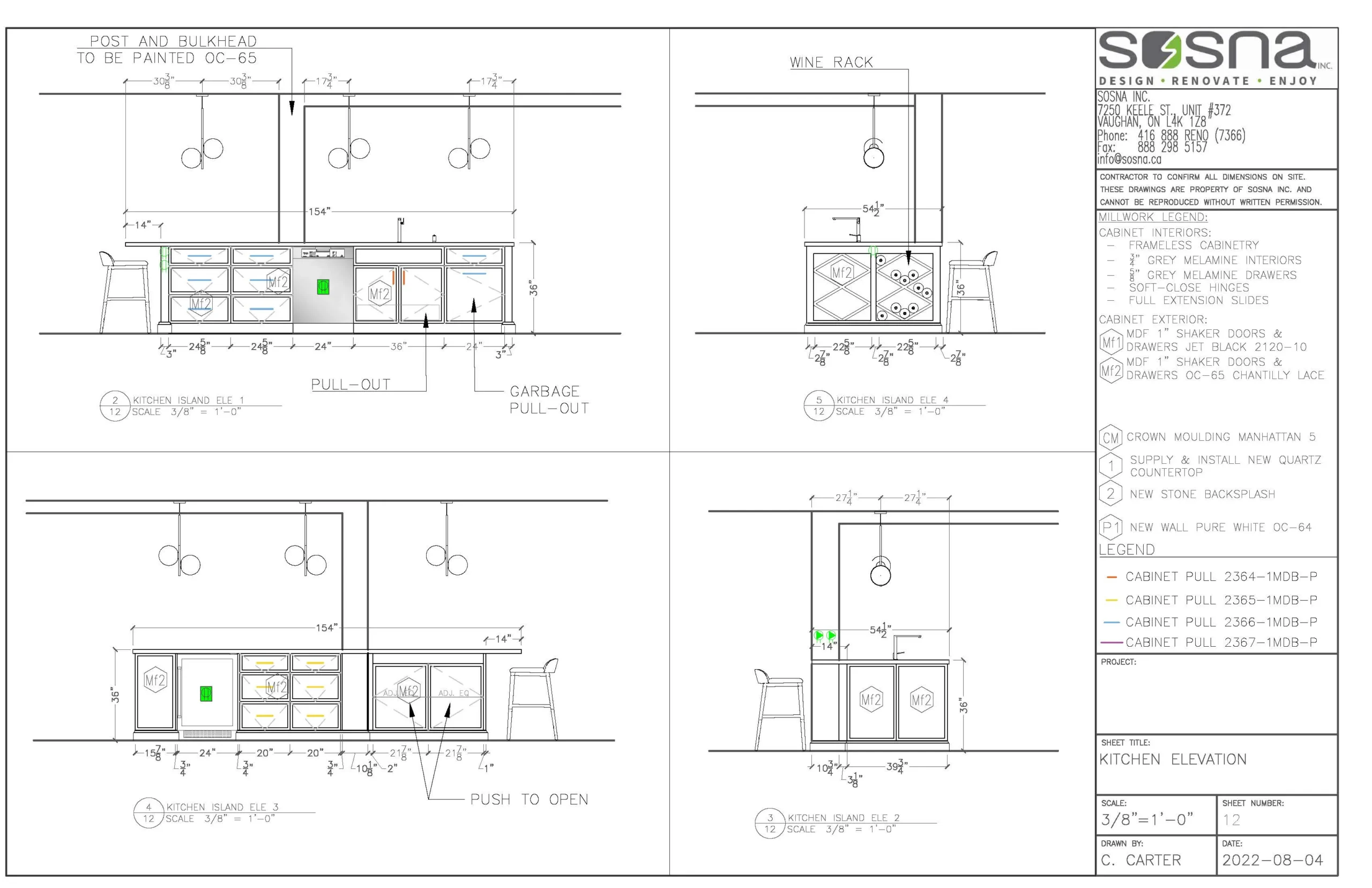 Open Concept Kitchen Renovation In Etobicoke Drawings 4