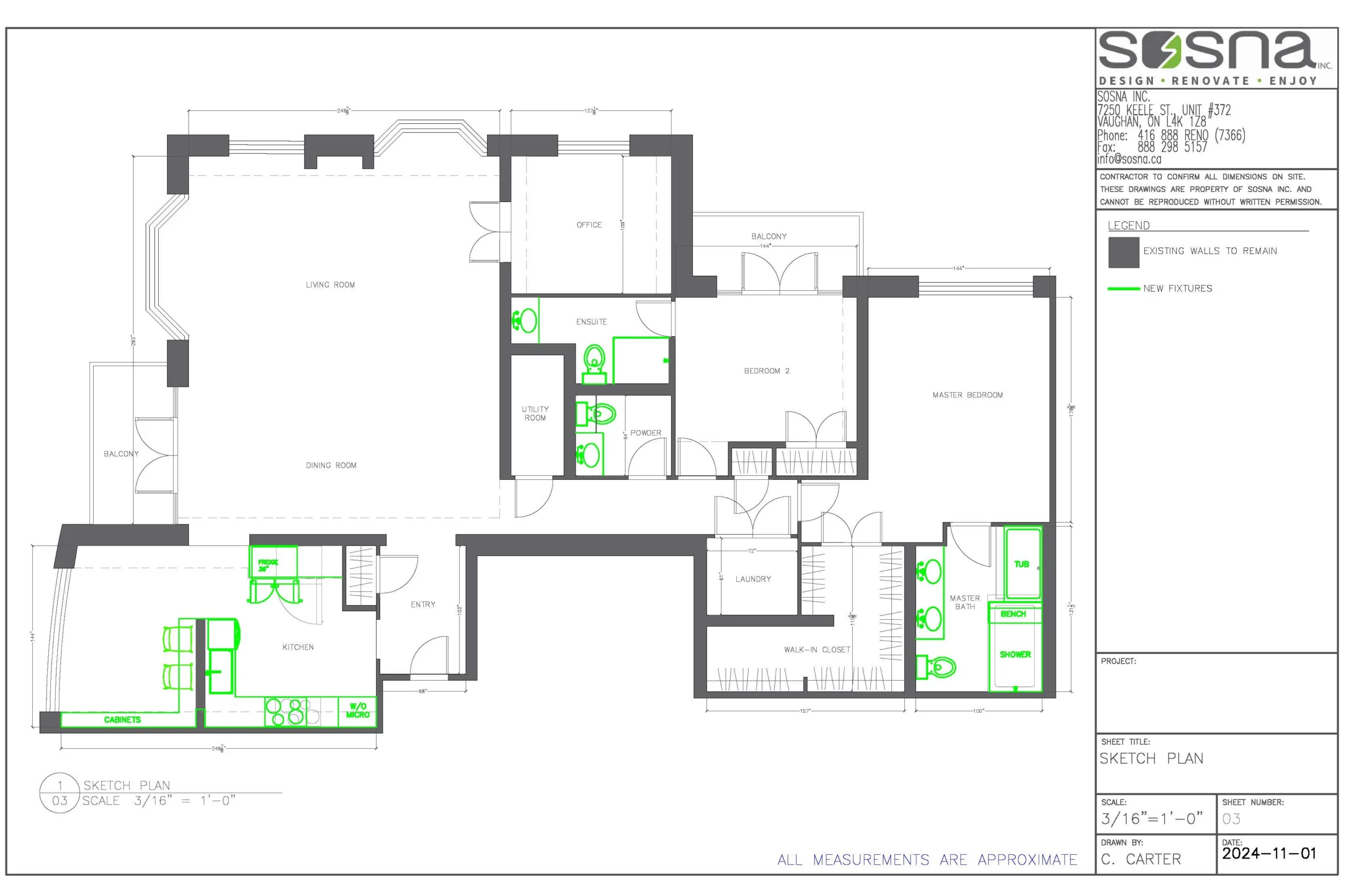 Richmond Hill Condo Renovation Drawings 2