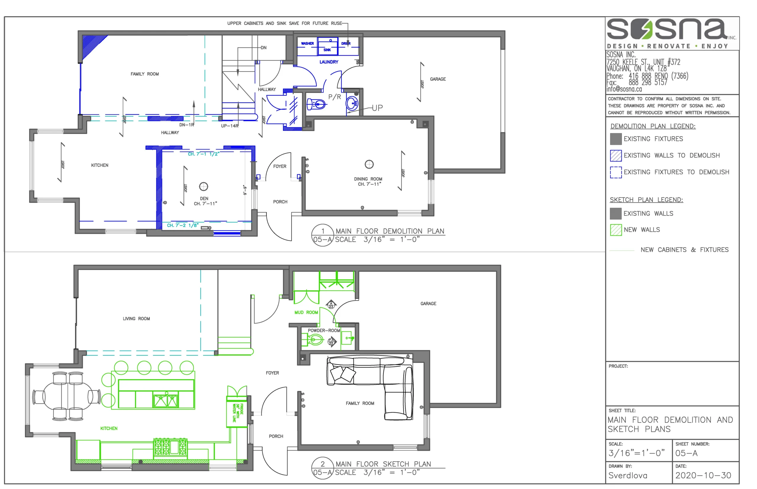 Thornhill Main Floor Renovation Drawings 2