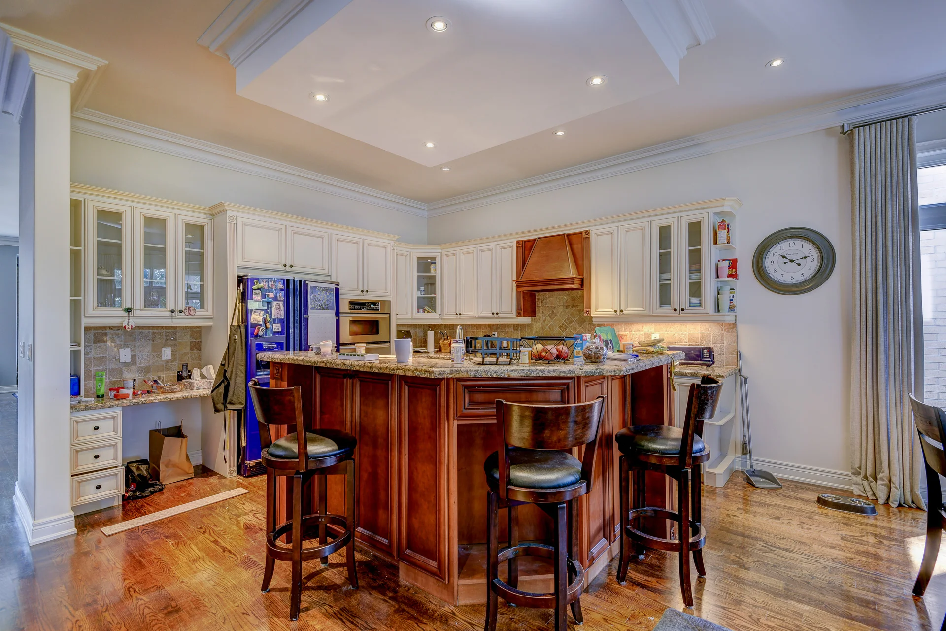 Dated Kitchen Island Before Renovation North York 1