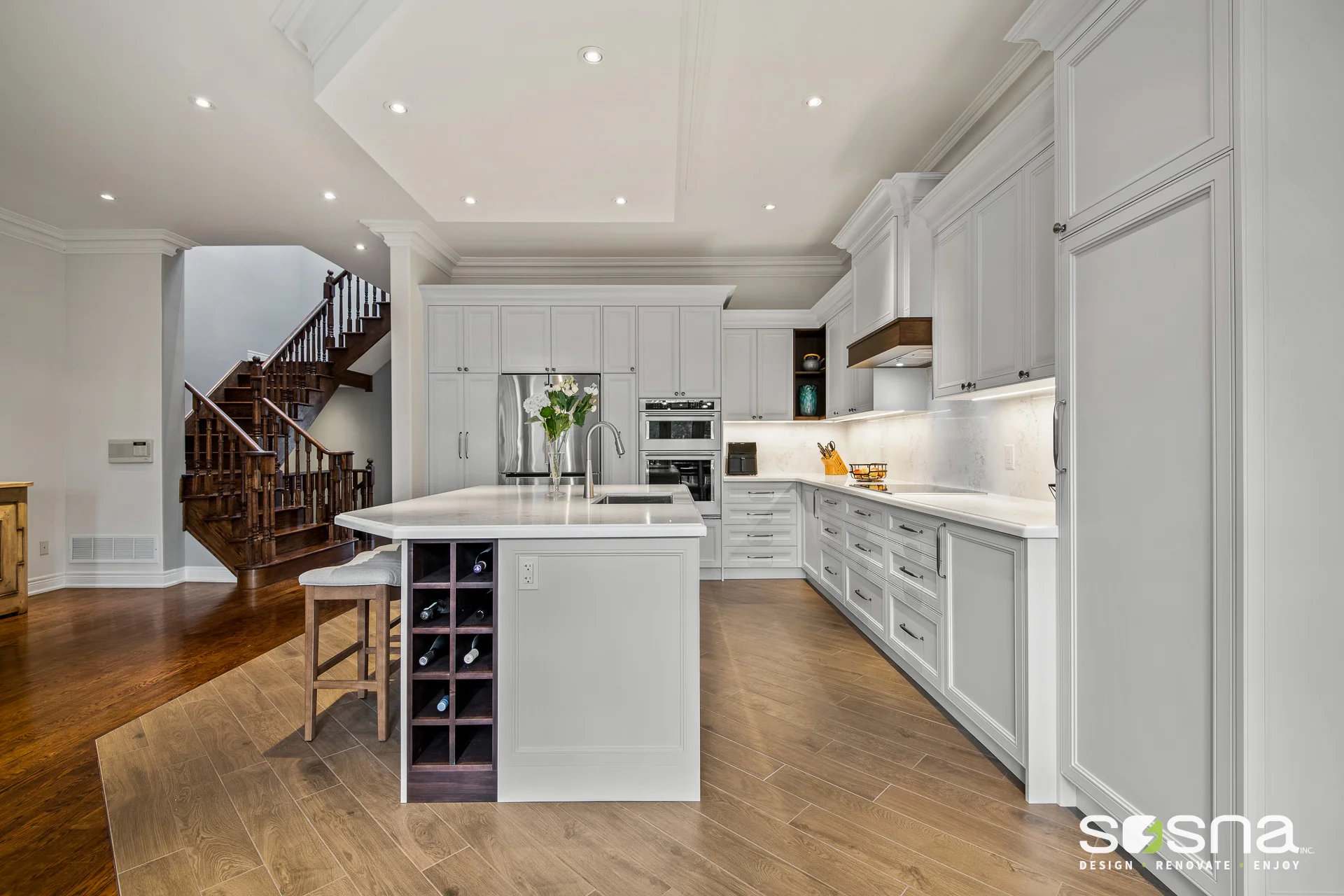 Kitchen Island Wine Storage North York Hero