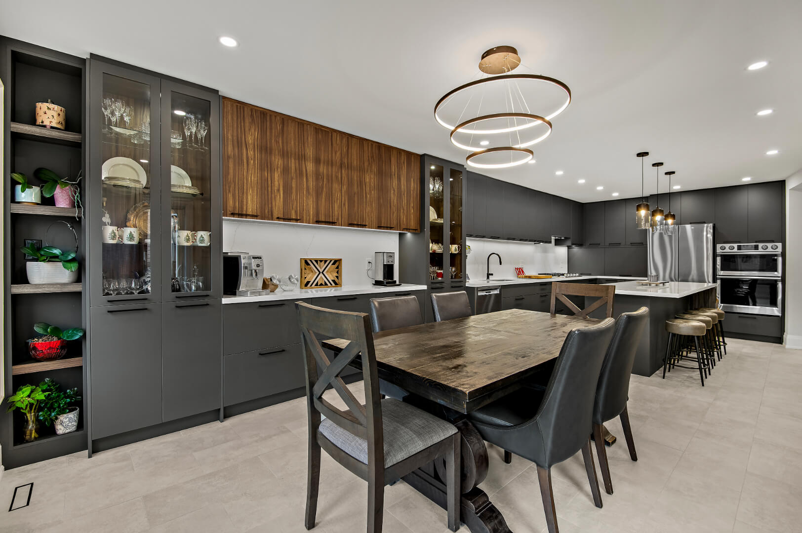 Kitchen Renovation black cabinetry