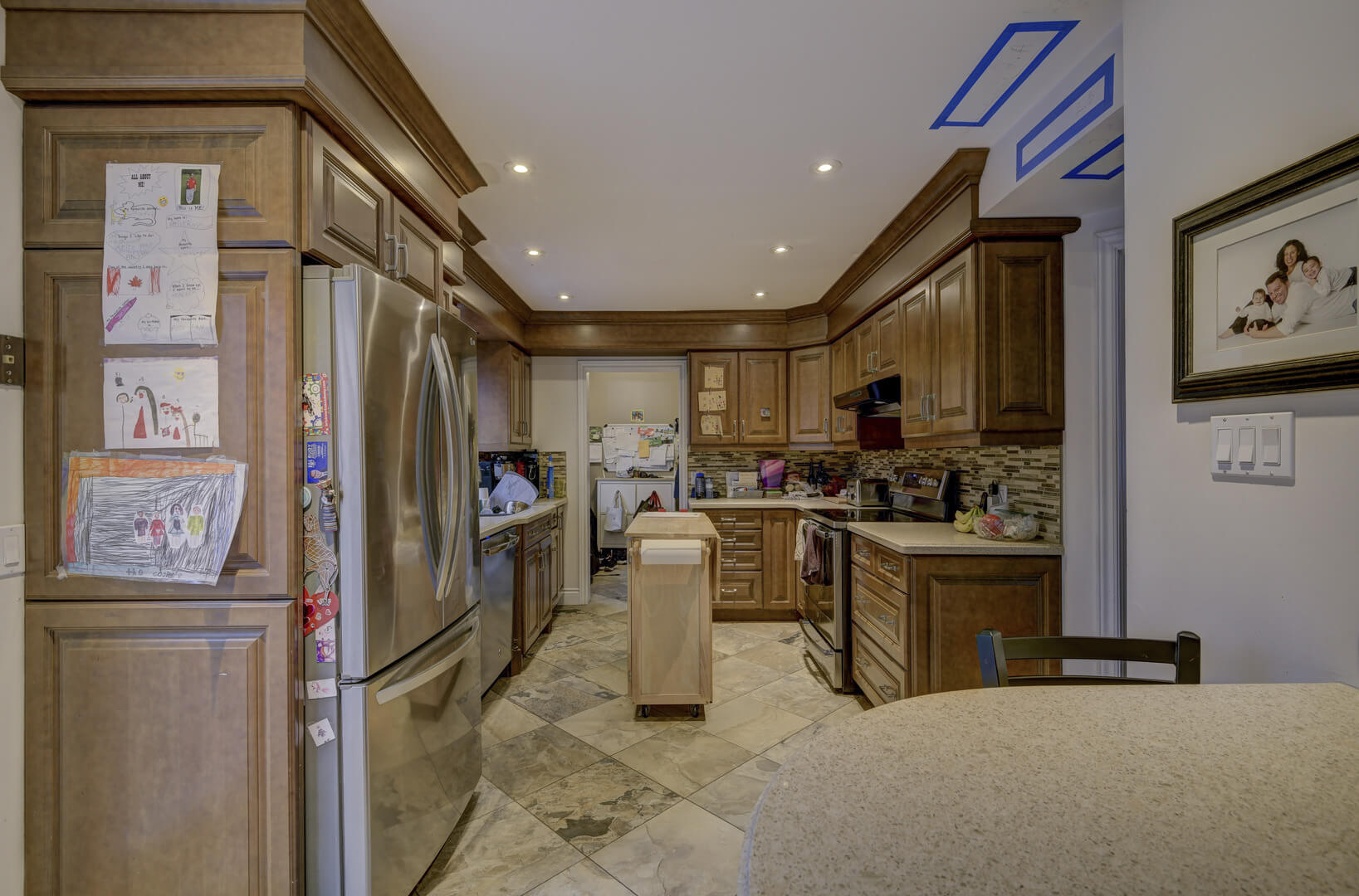 Dark and Closed Off and Dated Kitchen Before Renovation