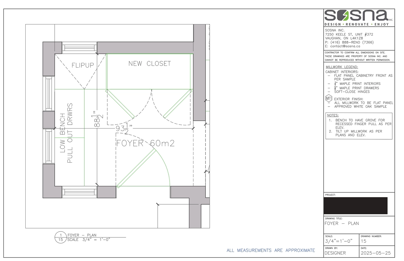 proposed foyer