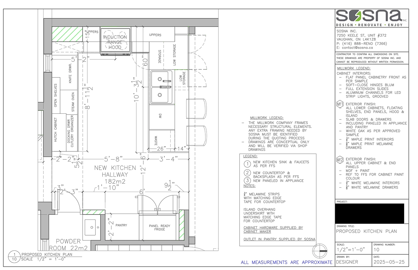 proposed kitchen